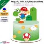ARQUIVO DE CORTE TOPO DE BOLO Super Mario Baby