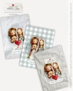 Kit Pronto para Imprimir: Cards A5 Sagrado Coração: Maria e Jesus - Imagem 3