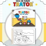 Livro de Colorir Trator