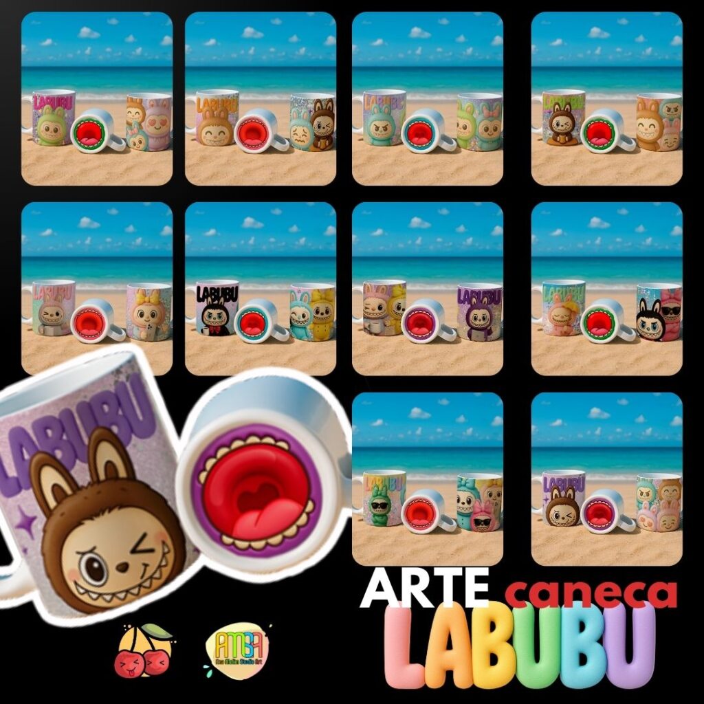 Arte Caneca LABUBU - Imagem 2