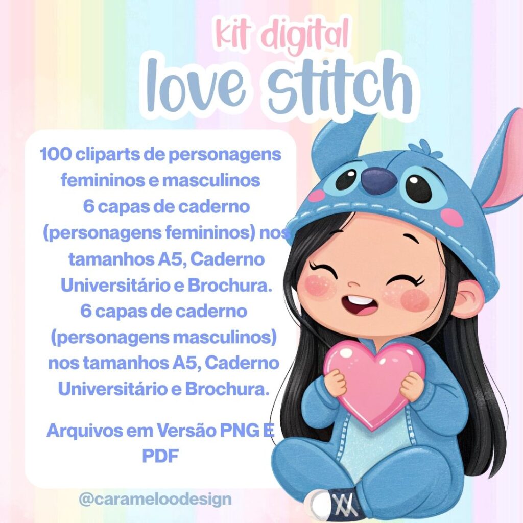 Kit Digital – Love Stitch - Imagem 2