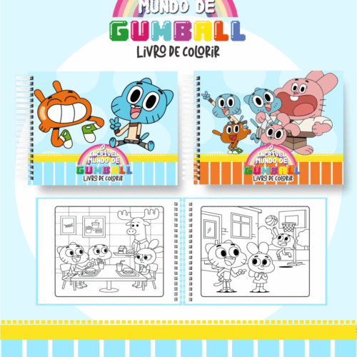 Livro de Colorir O INCRÍVEL MUNDO DE GUMBALL
