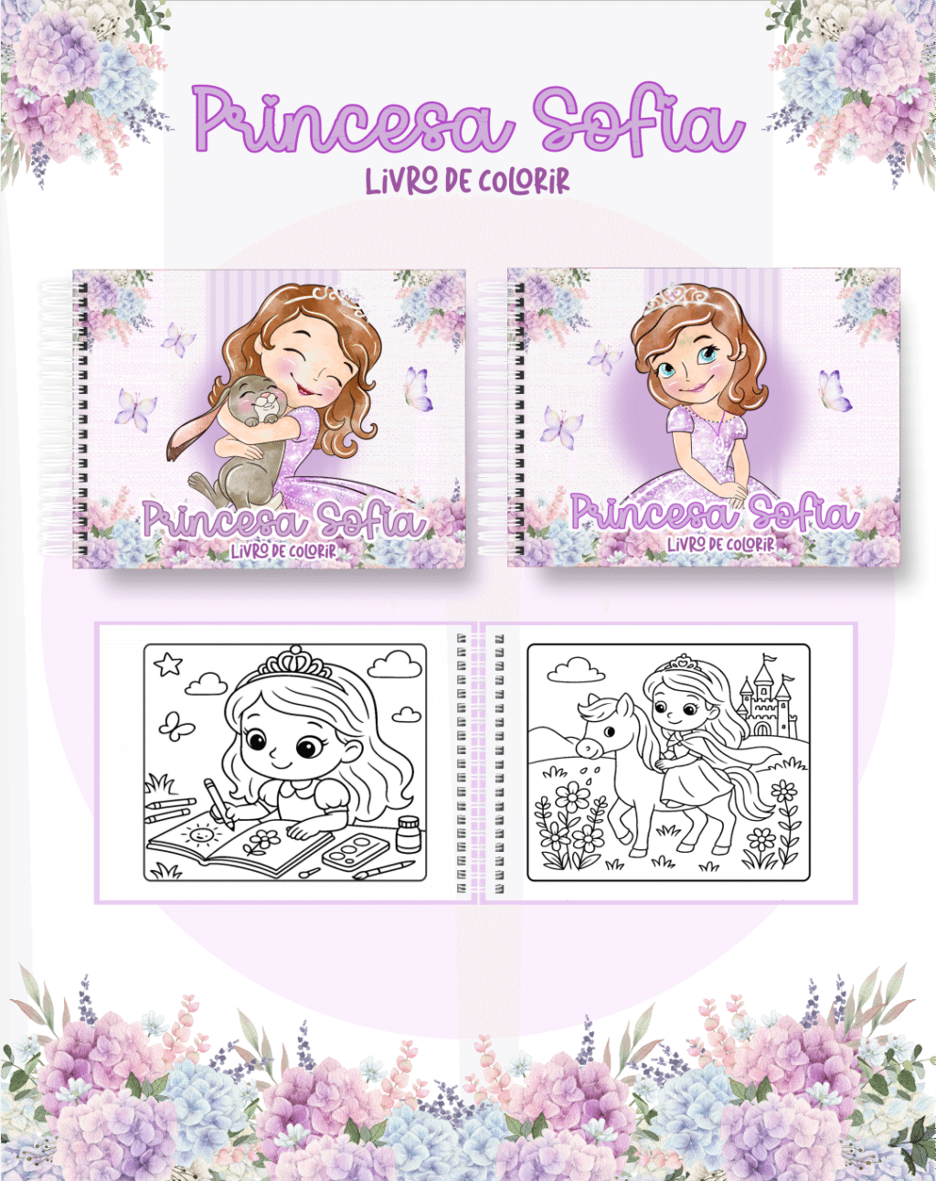 Livro de Colorir PRINCESA SOFIA - Imagem 1