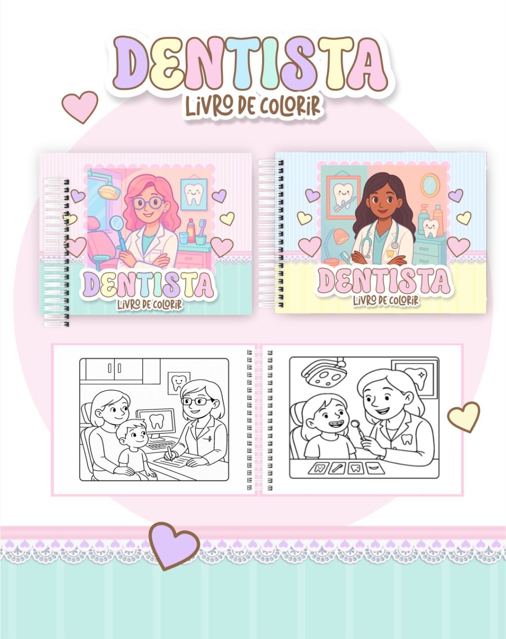 Livro de Colorir DENTISTA - Imagem 1