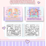 Livro de Colorir CONFEITEIRA