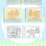 Livro de Colorir DAVI E GOLIAS