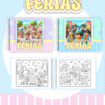 Livro de Colorir COLORINDO NAS FÉRIAS