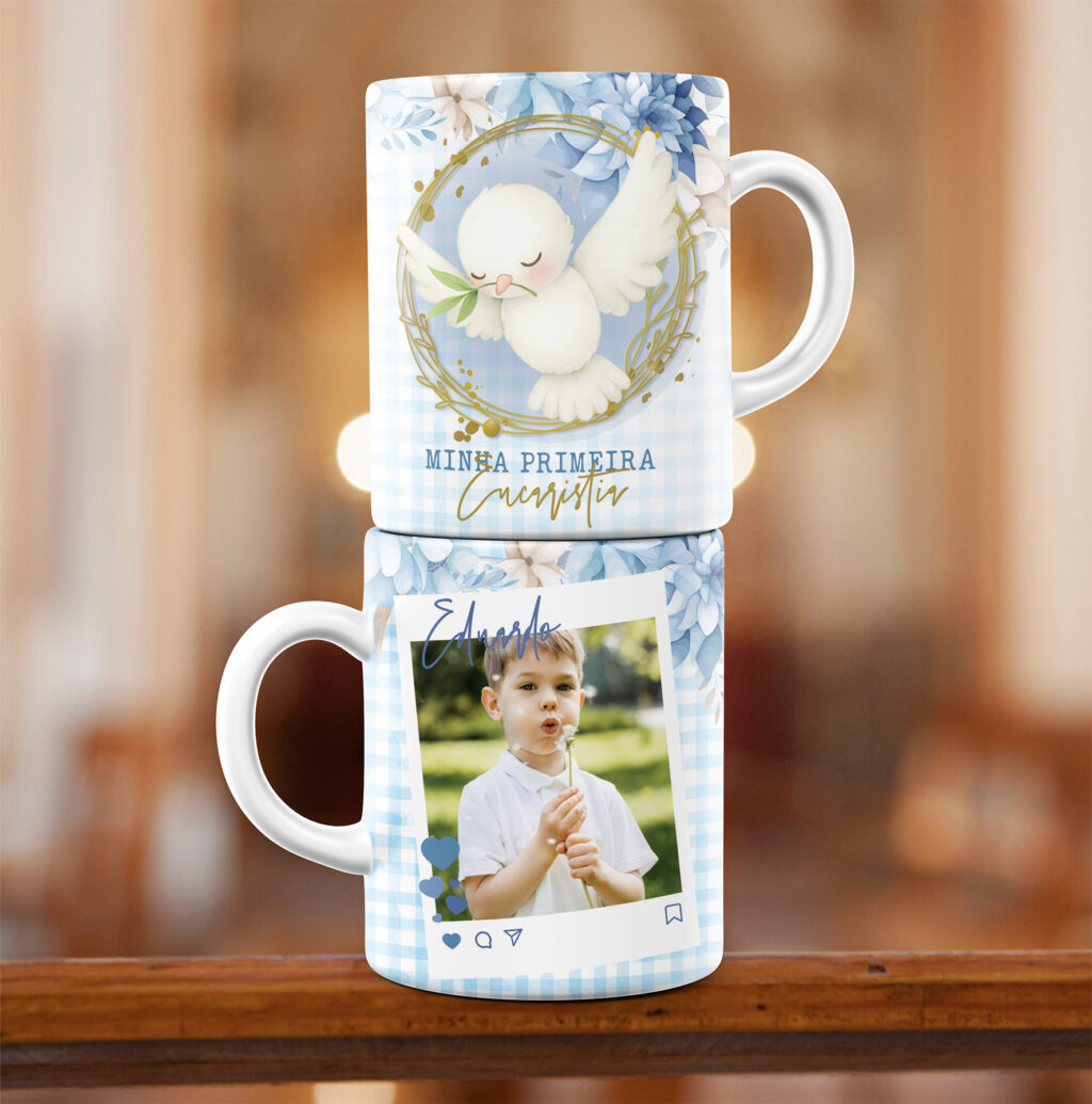Arte Caneca Primeira Eucaristia - Imagem 7