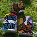Arte Caneca Dia dos Pais Capivara - Imagem 7