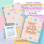 Combo Agendas 2026 Colorful (arquivo digital)