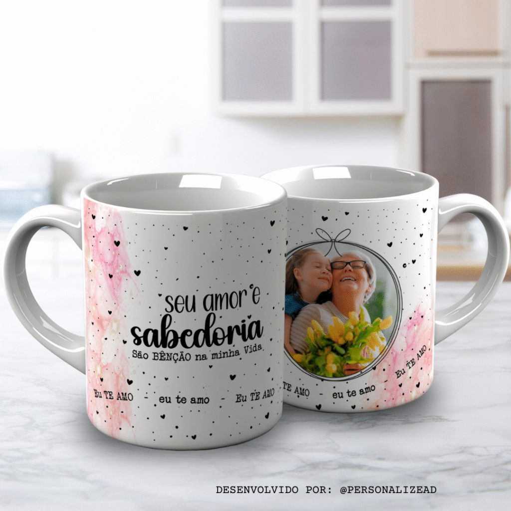 Arte Para Canecas Um Amor de Vó - Imagem 2
