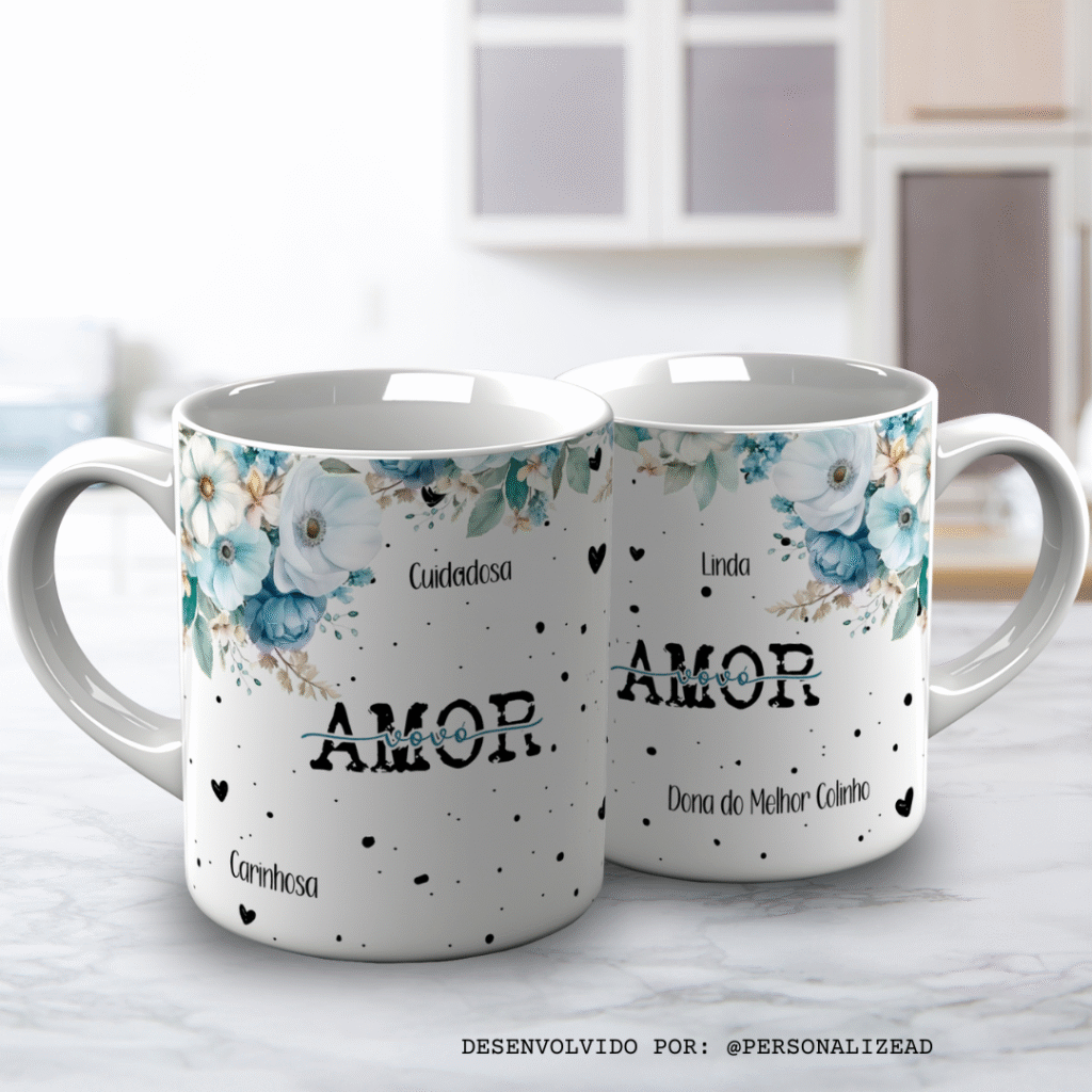 Arte Para Canecas Um Amor de Vó - Imagem 11