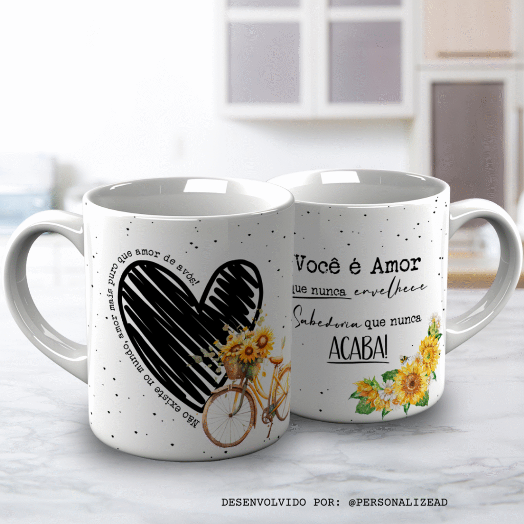 Arte Para Canecas Um Amor de Vó - Imagem 12