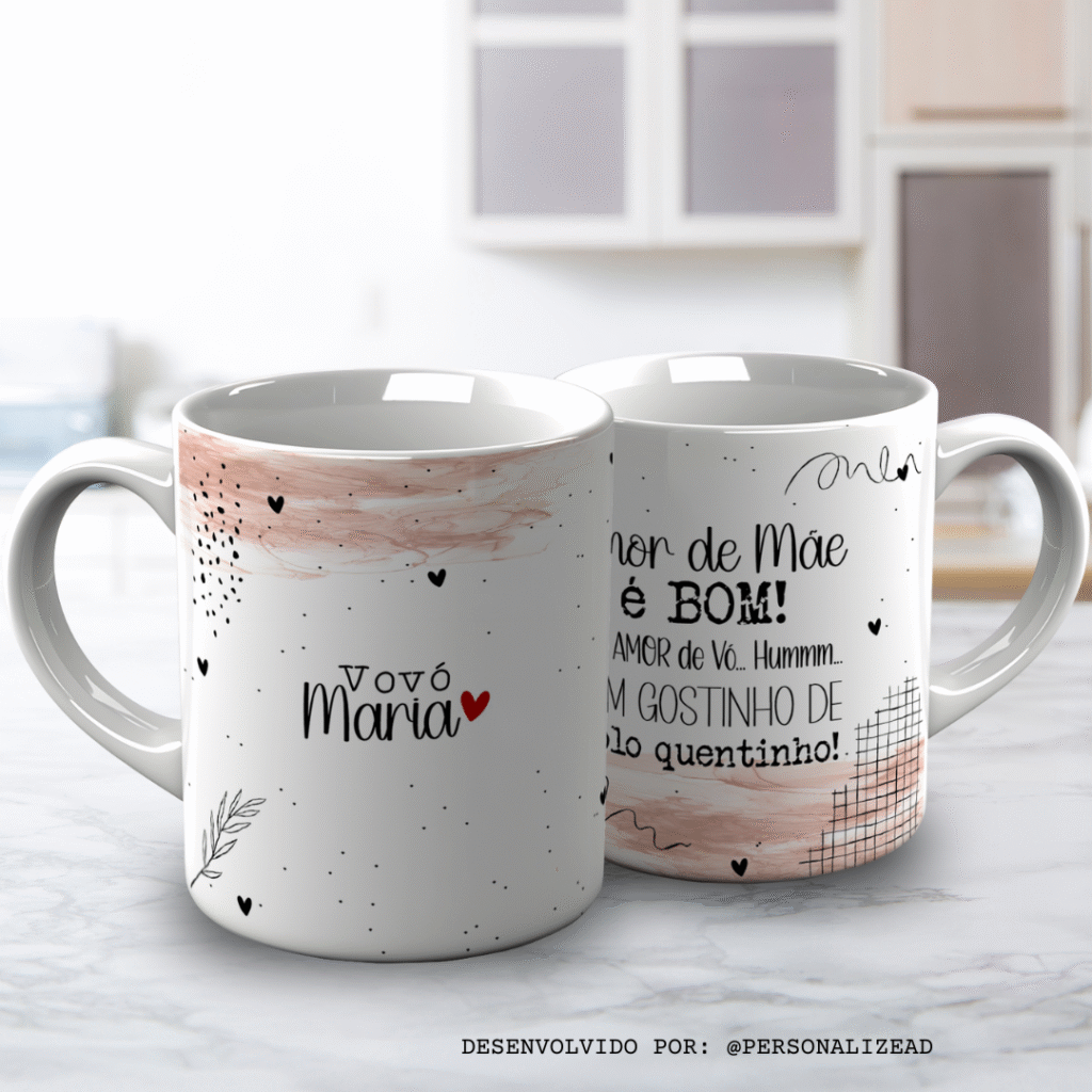 Arte Para Canecas Um Amor de Vó - Imagem 14