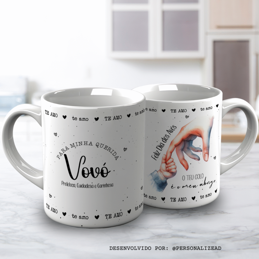 Arte Para Canecas Um Amor de Vó - Imagem 15