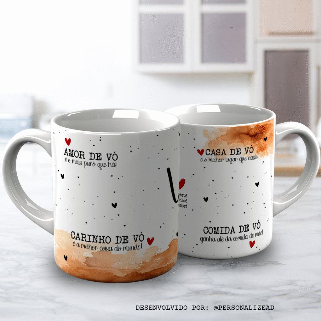 Arte Para Canecas Um Amor de Vó - Imagem 18