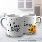 Arte Para Canecas Um Amor de Vó - Imagem 3