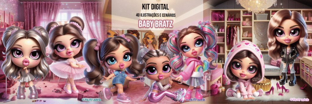 Kit Digital Baby Bratz - Imagem 1