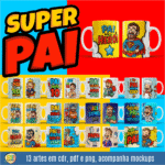 COMBO PAI CARTOON PARA SUBLIMAÇÃO - Imagem 11