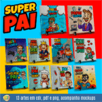 COMBO PAI CARTOON PARA SUBLIMAÇÃO - Imagem 7