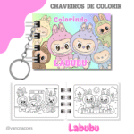 Arquivo Digital Chaveiro Labubu