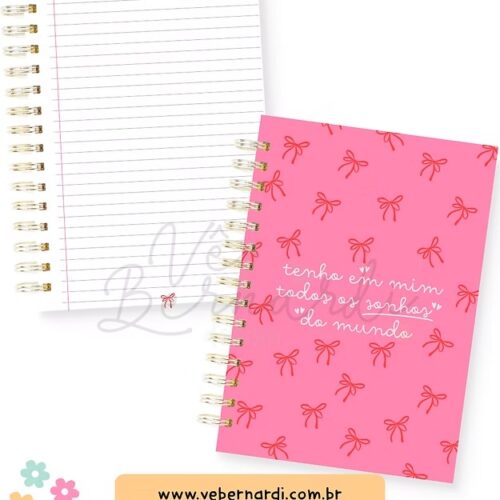 Caderno A5 Lacinho