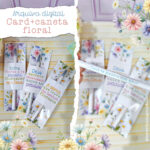 Caneta + card floral - Arquivo digital