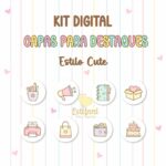 Kit Digital Capas para Destaques Cute