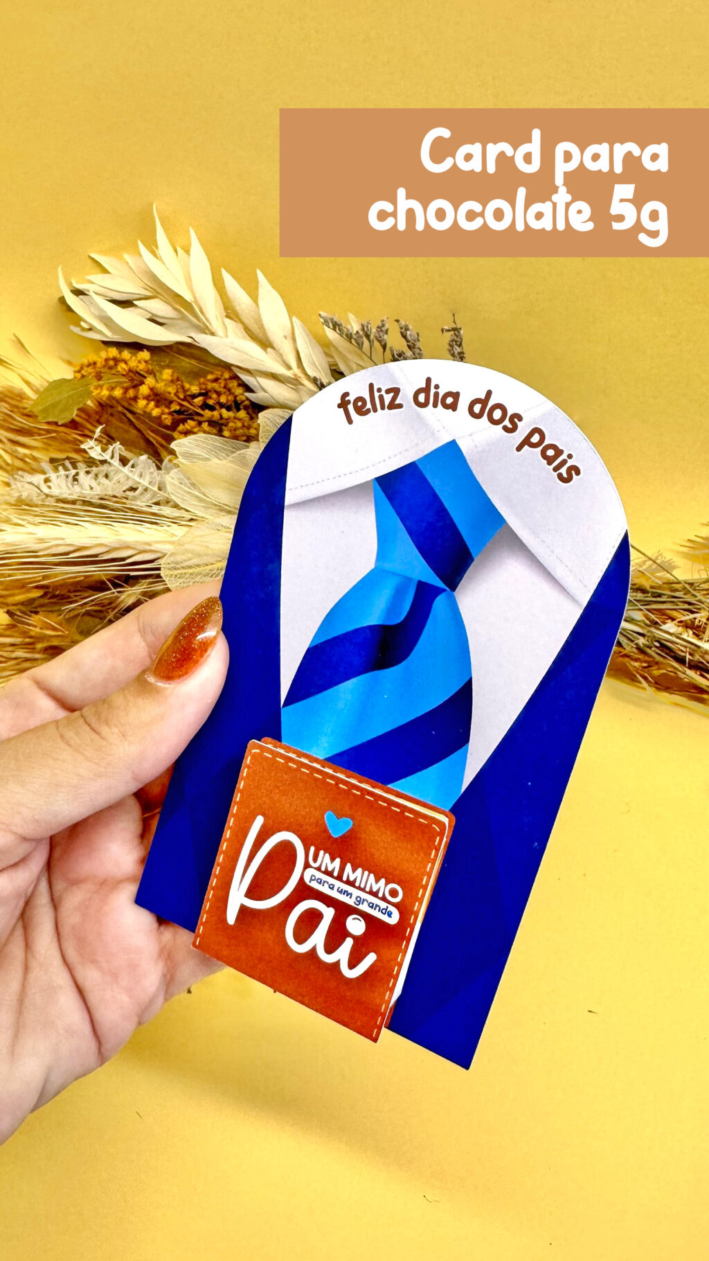 Card chocolate 5g Dia dos Pais - Imagem 1