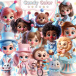 Kit Digital Circo Candy Color