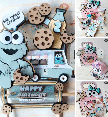 ARQUIVO DE CORTE KIT Cookie Monster