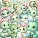 Kit Digital Dino Baby Verde