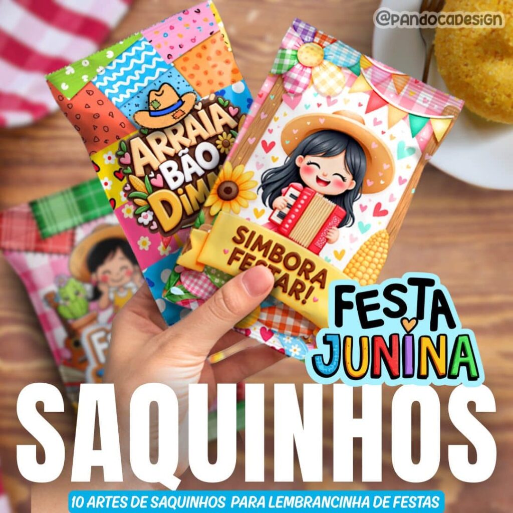 Saquinhos Festa Junina (10 artes) - Imagem 1