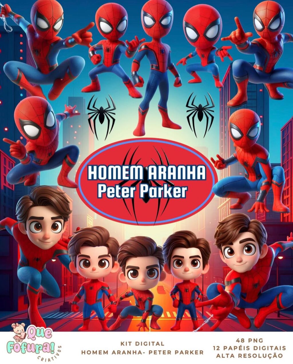 Kit Digital Homem Aranha - Imagem 1