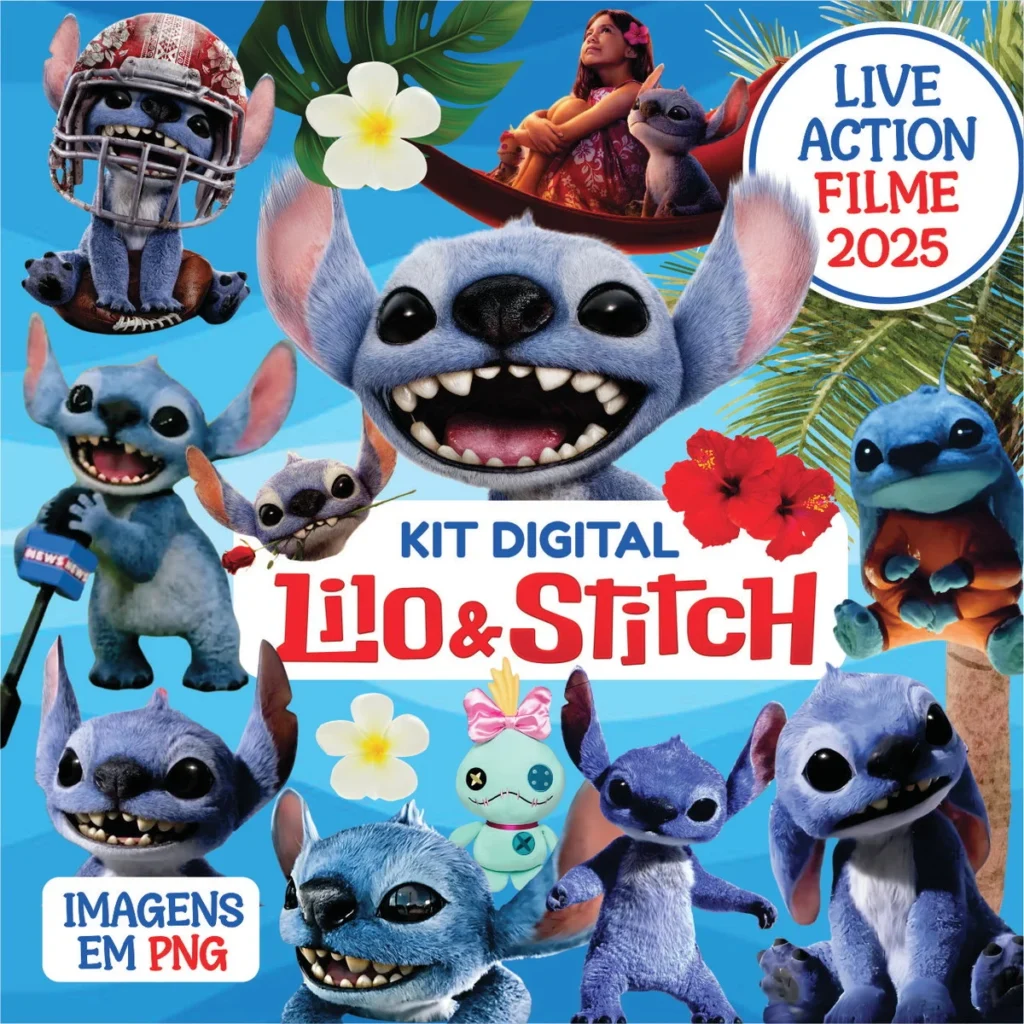 Kit Digital Lilo e Stitch - Imagem 1