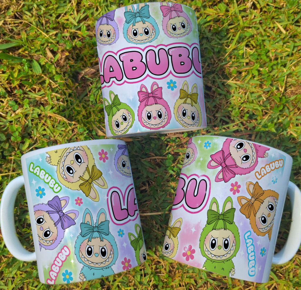 Arte Caneca Labubu - Imagem 1
