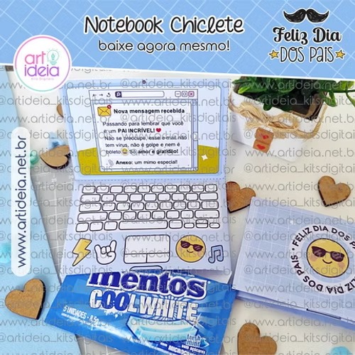 Arquivo Digital - Notebook Chiclete Dia dos Pais