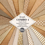 Papéis Texturas - Combo 01 - Kraft