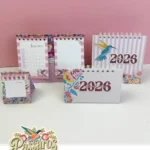 Pássaros - Calendários de Mesa 2026