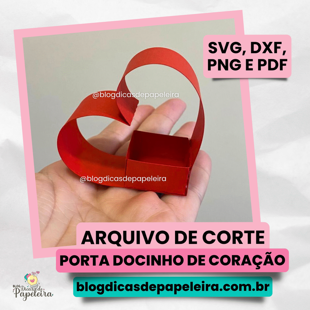 Porta docinho de coração - Arte NÃO Inclusa - Imagem 1