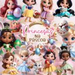 Kit Digital Princesas na Páscoa