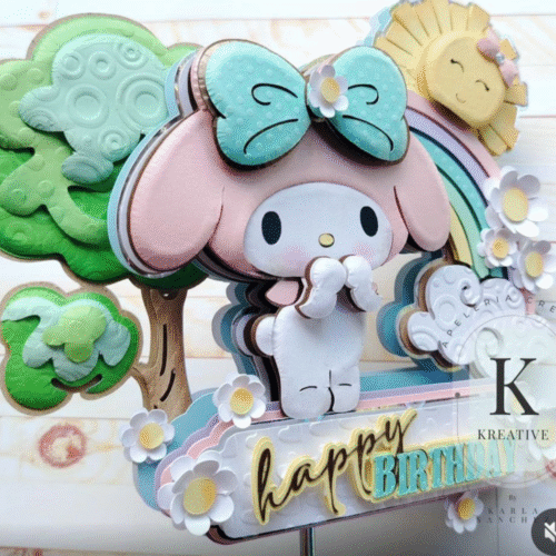ARQUIVO DE CORTE TOPO DE BOLO MY MELODY