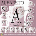 ESTAMPAS ALFABETO CEREJEIRA CANECAS