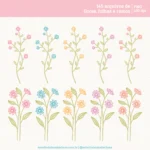 Kit Digital Flores – Cliparts em aquarela - Imagem 5