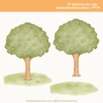 Kit Digital Laranjinha – Cliparts em aquarela - Imagem 2