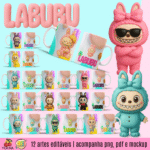 Arte Canecas Labubu V2