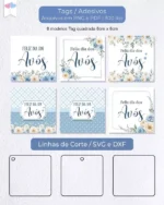 Kit Tag quadrada 6cm Dia dos avós - Imagem 2