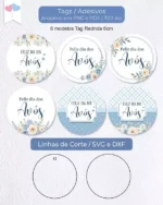 Kit Tag Redonda 6cm Dia dos avós - Imagem 2