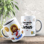 ESTAMPAS JESUS É AMOR CANECAS - Imagem 4