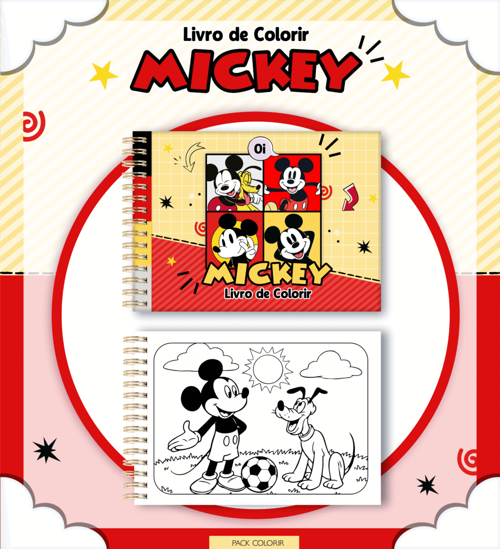 Livro de Colorir MICKEY - Imagem 1